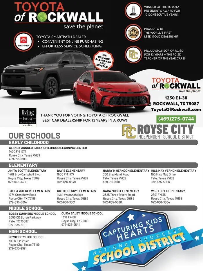 Royse City ISD 2026–2027 academic calendar
