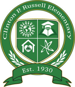Clinton P Russell Elementary logo