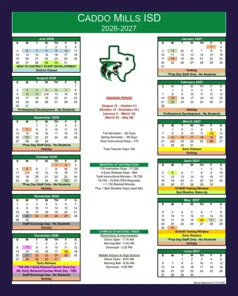 https://CaddoMillsisd.org